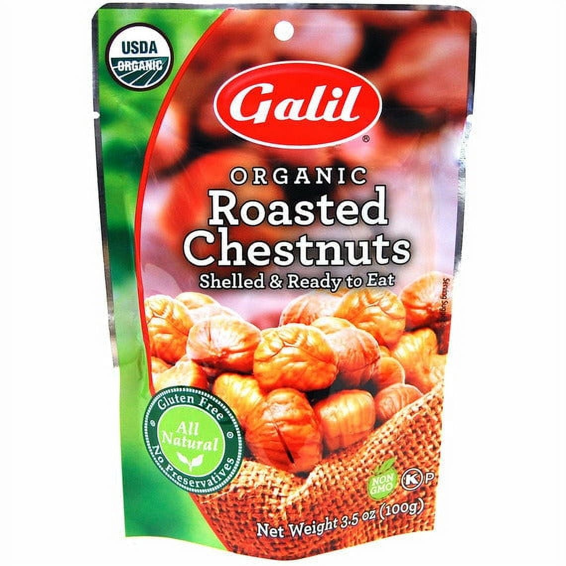 Galil Organic Chestnuts Roasted 3.5 Oz