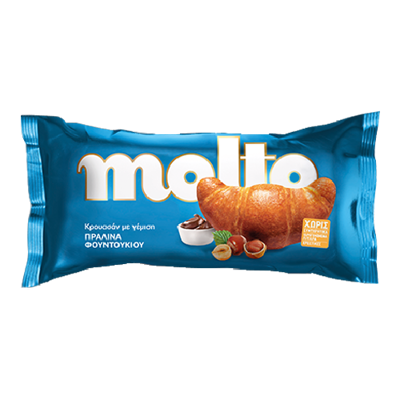 Wholesale Molto Croissant W/ Hazelnut Filling 98 Gram- Bulk