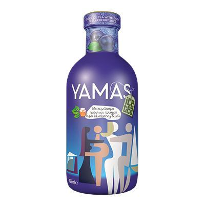 Wholesale Yamas Ice Tea Green W/Honey & Blueberry 360 Ml- Bulk