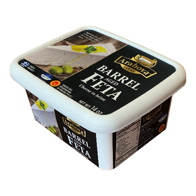Arahova Feta Barrel Aged (Pack In Brine) Cheese 400 Gram