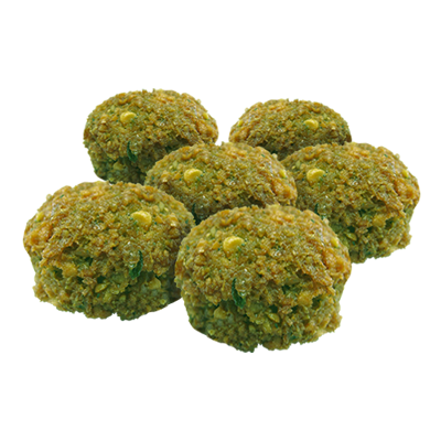Wholesale Grecian Deligh Falafel Fritter-1 Oz Uncooked Puck 4 Lbs- Bulk