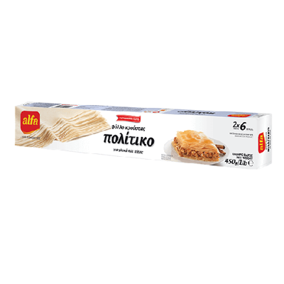 Wholesale Alfa Fillo Pastry Politiko (07315) 450 G- Bulk