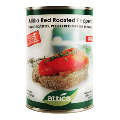 Wholesale Attica Peppers Red Roasted 2.9 Kg- Bulk