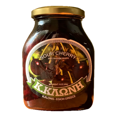 Klonis Preserve Sour Cherry 16 Oz