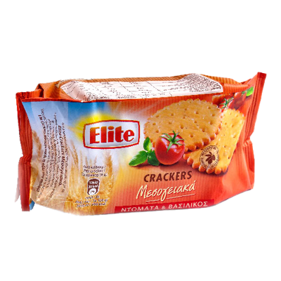 Wholesale Elite Crackers Mediterranean Tomato & Ba 105 Gram- Bulk