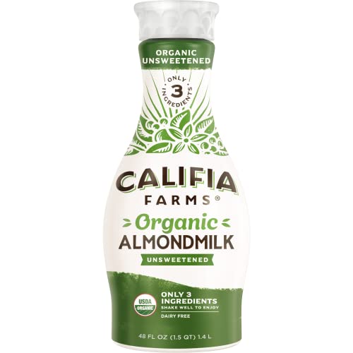 Califia Organic Unsweetened Almond Milk 48 Fl Oz Bottle