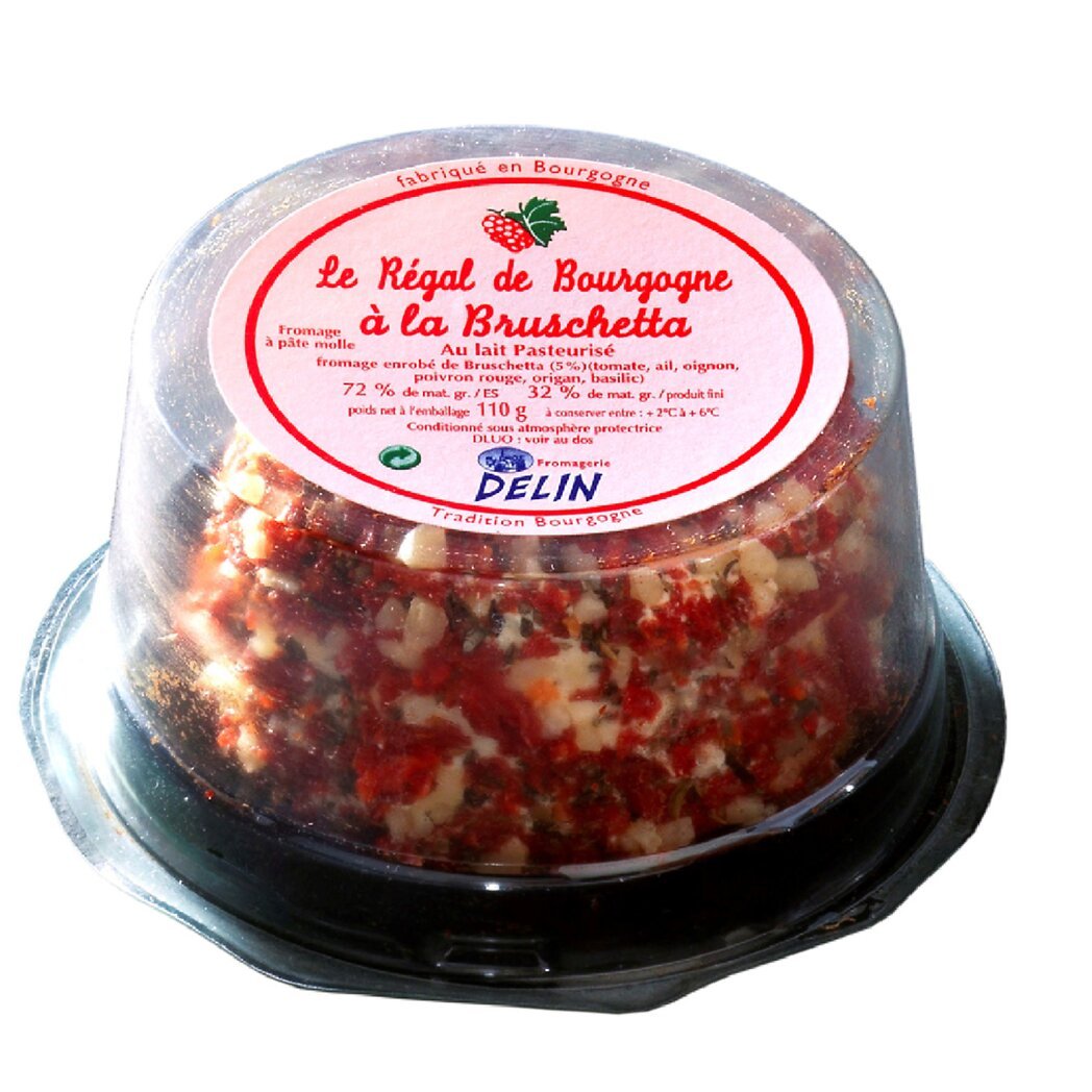 Delin Fromage Régal Bourgogne Bruschetta Cheese 110g 6ct