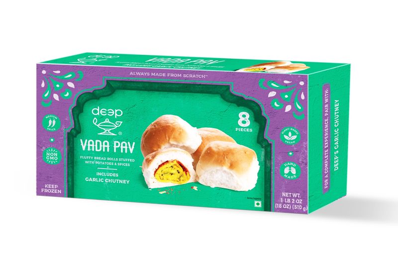 Wholesale Deep Vada Pav With Chutney (8pc) 18 Oz- Bulk