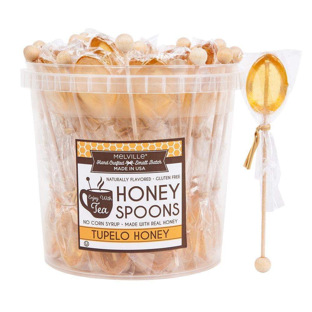 Wholesale Honey Spoons Tupelo Honey 0.4 Oz- Bulk