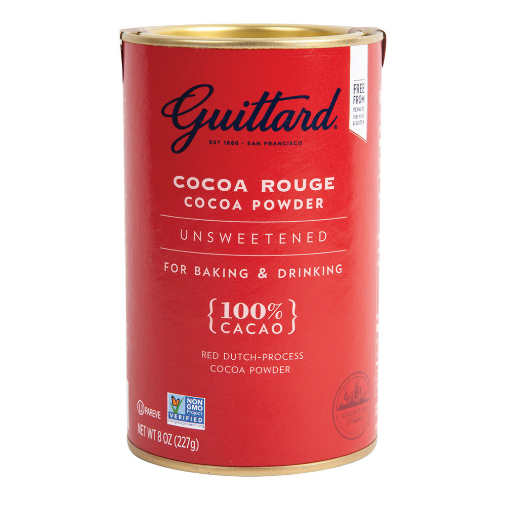 Wholesale Guittard 100% Cocoa Rouge Unsweetened Chocolate 8 Oz- Bulk