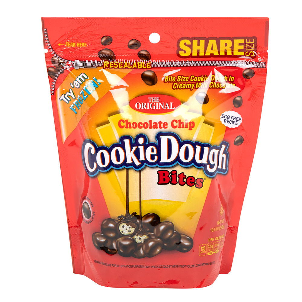 Wholesale Original Chocolate Chip Cookie Dough Bites Pouch- Bulk