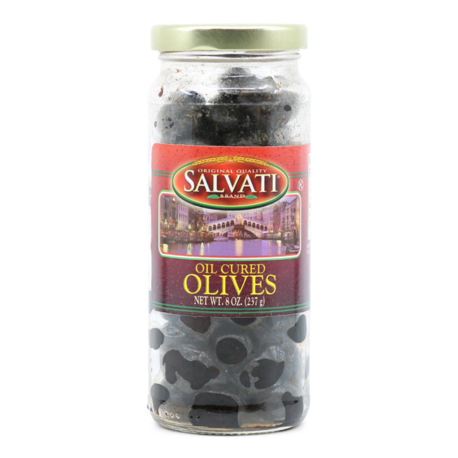 Wholesale Salvati Oil Cured Olives 8 oz- Bulk