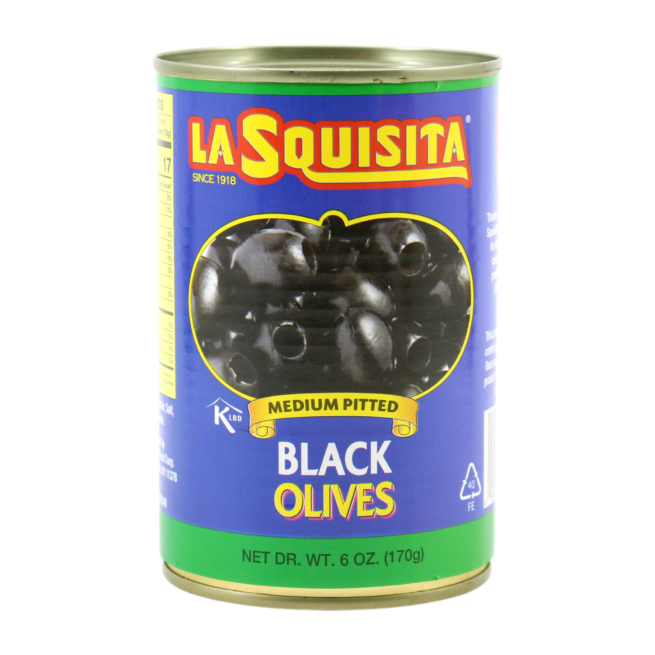 Wholesale La Squisita Black Pitted Olives 7 oz- Bulk