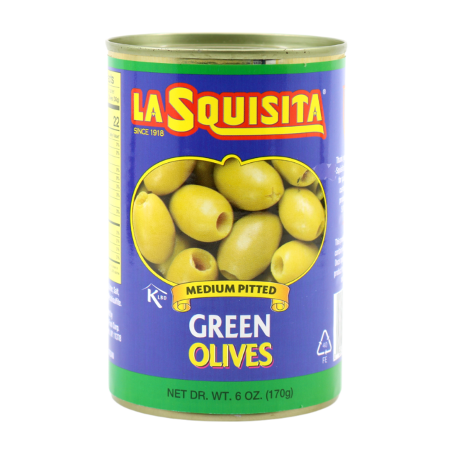 Wholesale La Squisita Green Pitted Olives 7 oz- Bulk