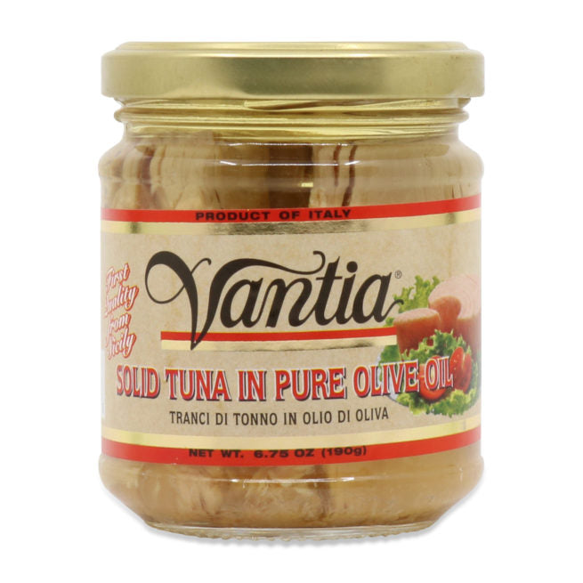 Wholesale Vantia Solid Tuna in Pure Olive Oil 7 oz- Bulk