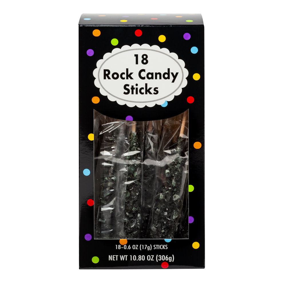 Wholesale Rock Candy Black Wrapped 18 Ct 10.8 Oz Box- Bulk