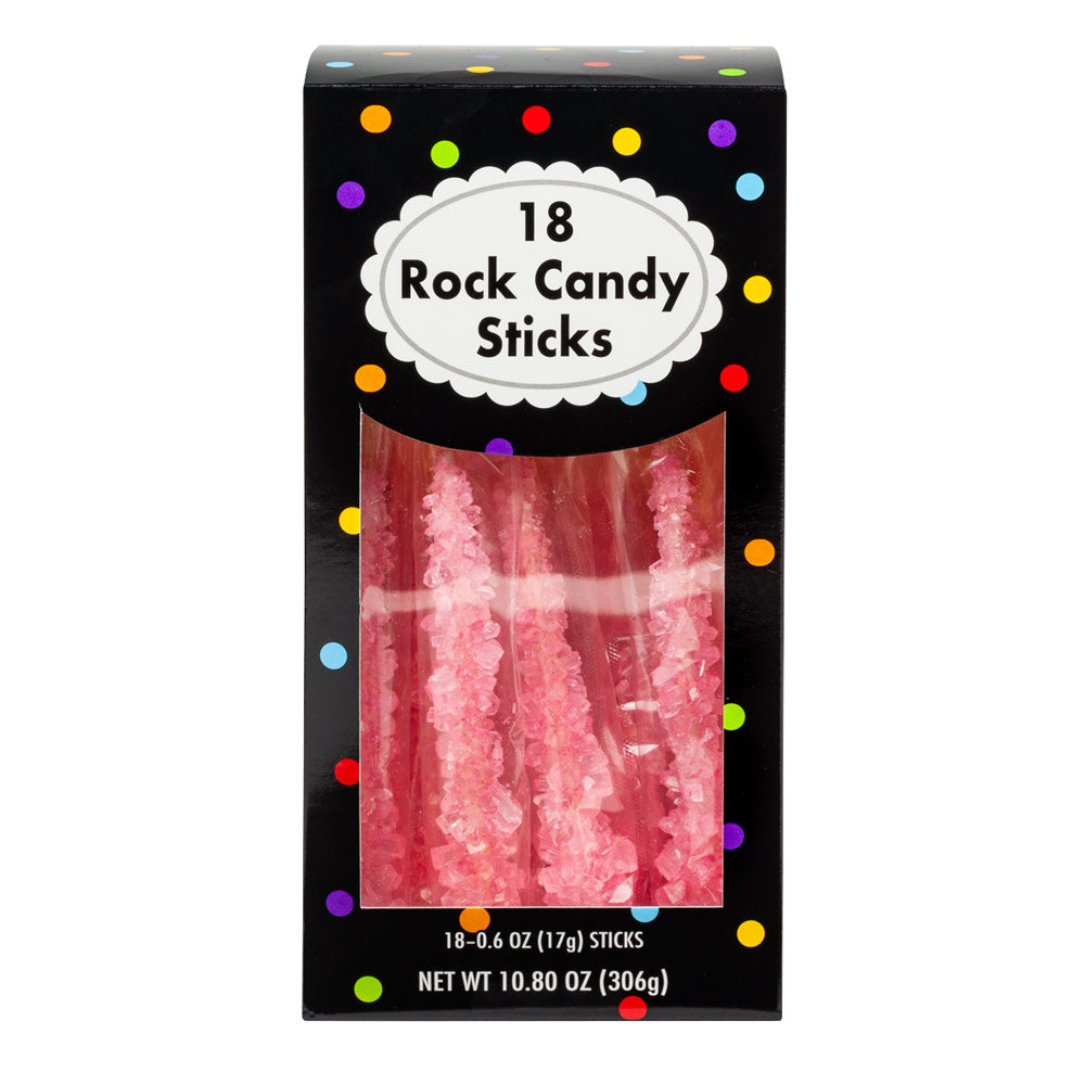 Wholesale Rock Candy Pink Wrapped 18 Ct 10.8 Oz Box- Bulk