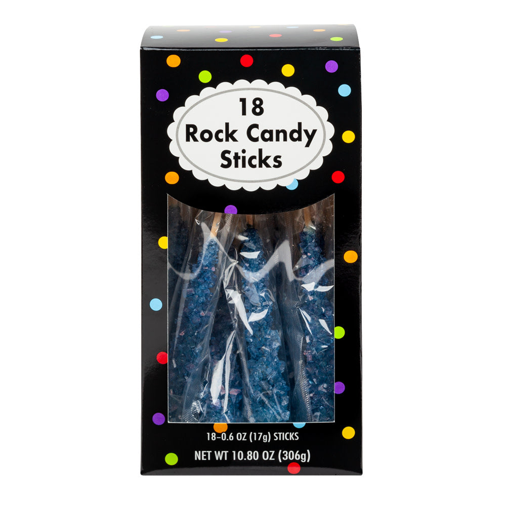 Wholesale Rock Candy Royal Blue Wrapped 18 Ct 10.8 Oz Box- Bulk