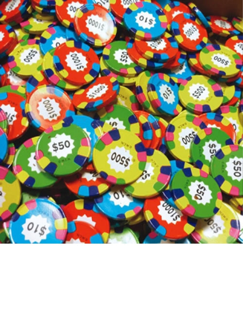 Madelaine Chocolate Assorted Poker Chips (11 lb) 17.6 OZ Per Case