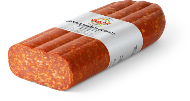 Wholesale Negroni Hot Calabrese Spianata (Flat) Salami 4 lb- Bulk