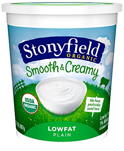 Stonyfield Organic Lowfat Yogurt Plain 32 Oz