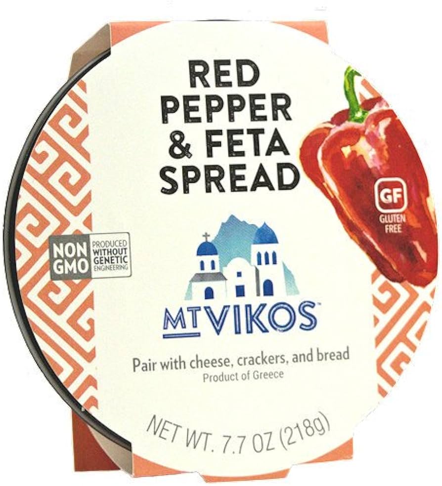 Mt. Vikos Red Pepper & Feta Spread 7.7oz 6ct