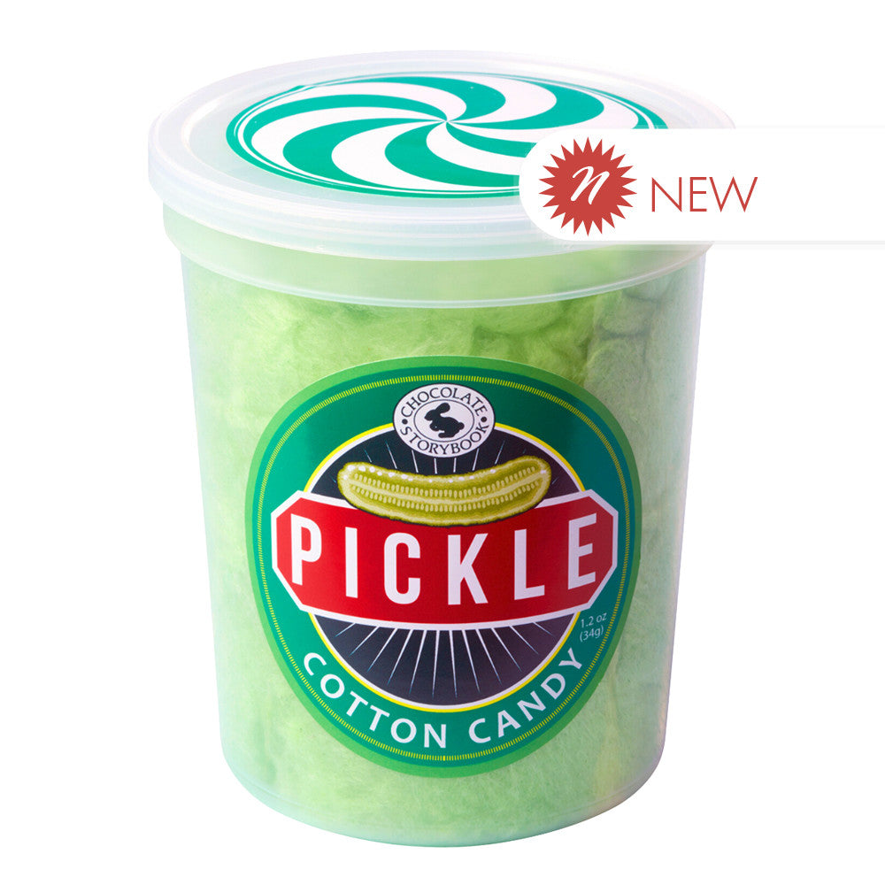 Chocolate Storybook Pickle Cotton Candy 1.75 Oz Tub