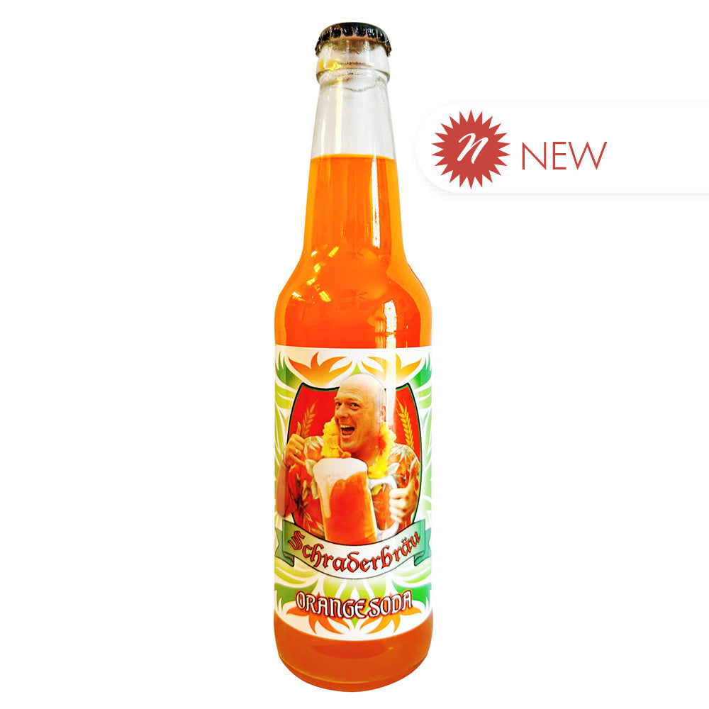 Wholesale Breaking Bad Schraderbrau Orange Cream Soda 12 Oz Glass Bottle- Bulk