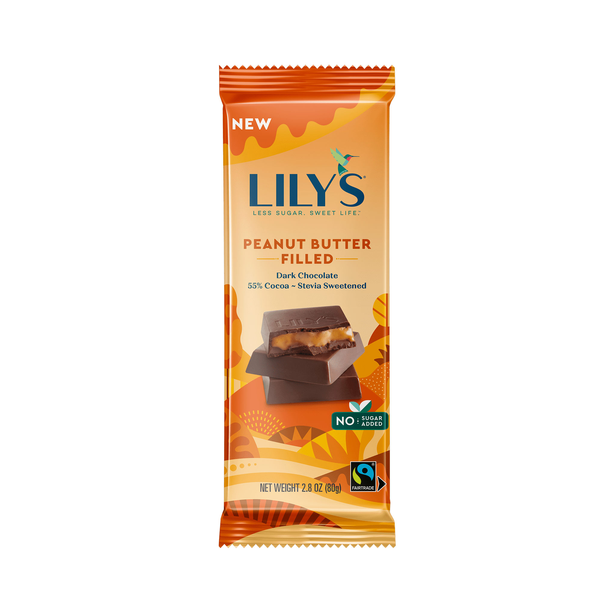 Lilys Peanut Butter Filled Bars 2.8 Oz