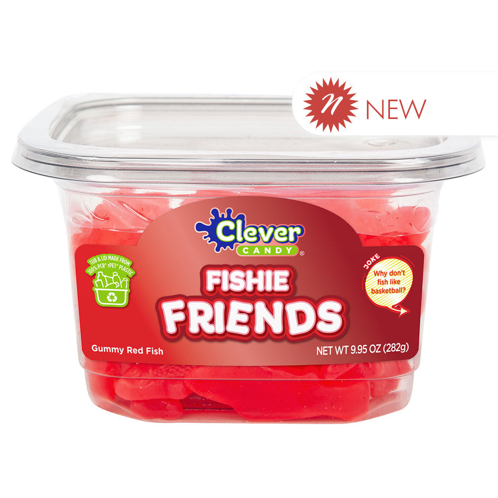 Wholesale Müttenberg Candy Fishie Friends Red Fish 9.95 Oz Tub- Bulk