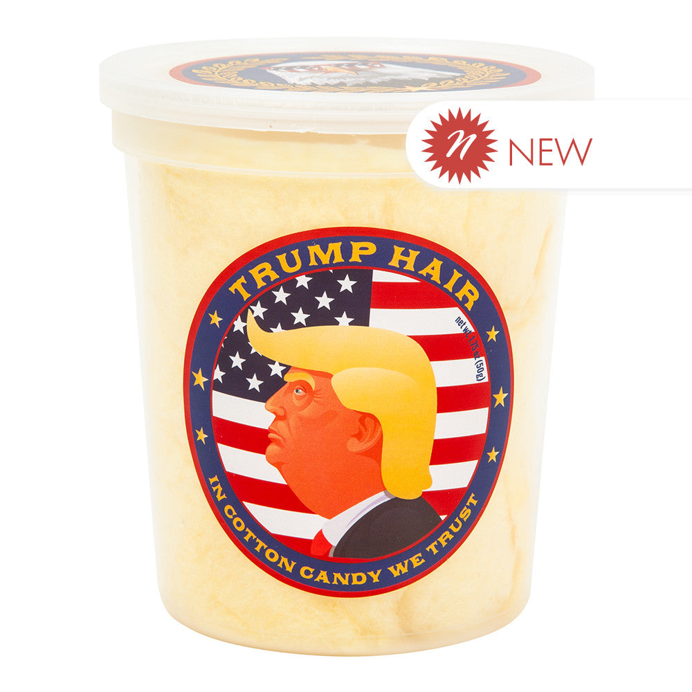 Wholesale Chocolate Storybook Trump Hair Cotton Candy 1.75 Oz Tub- Bulk