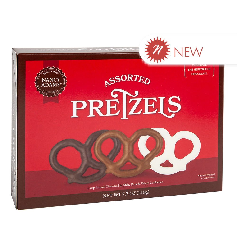 Wholesale Nancy Adams Assorted 3 Ring Pretzel 7.7 Oz Box- Bulk