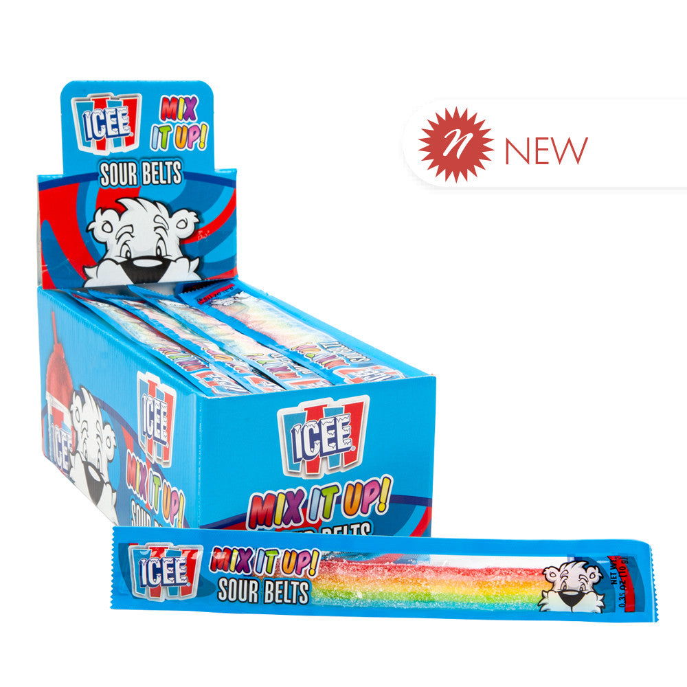 Wholesale Icee Sour Mix It Up! Belts 0.35 Oz- Bulk