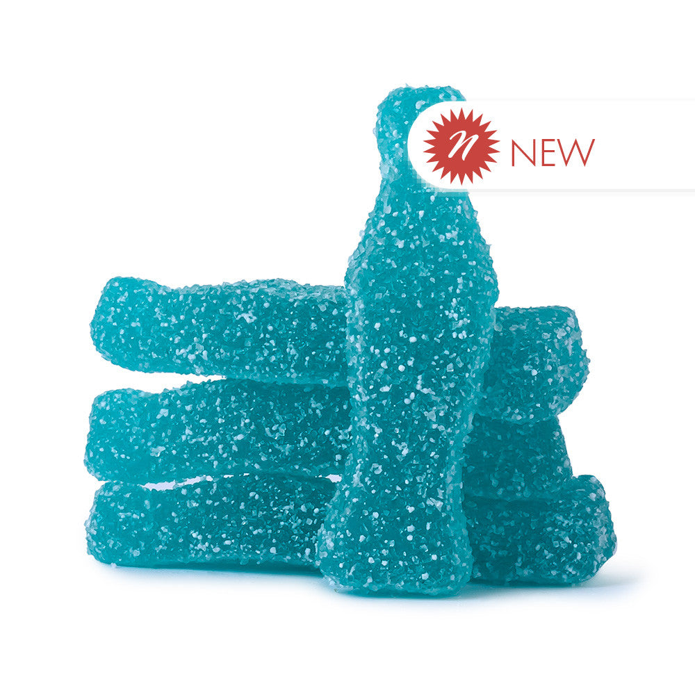 Wholesale Müttenberg Candy Gummy Sour Blue Razz Bottles- Bulk