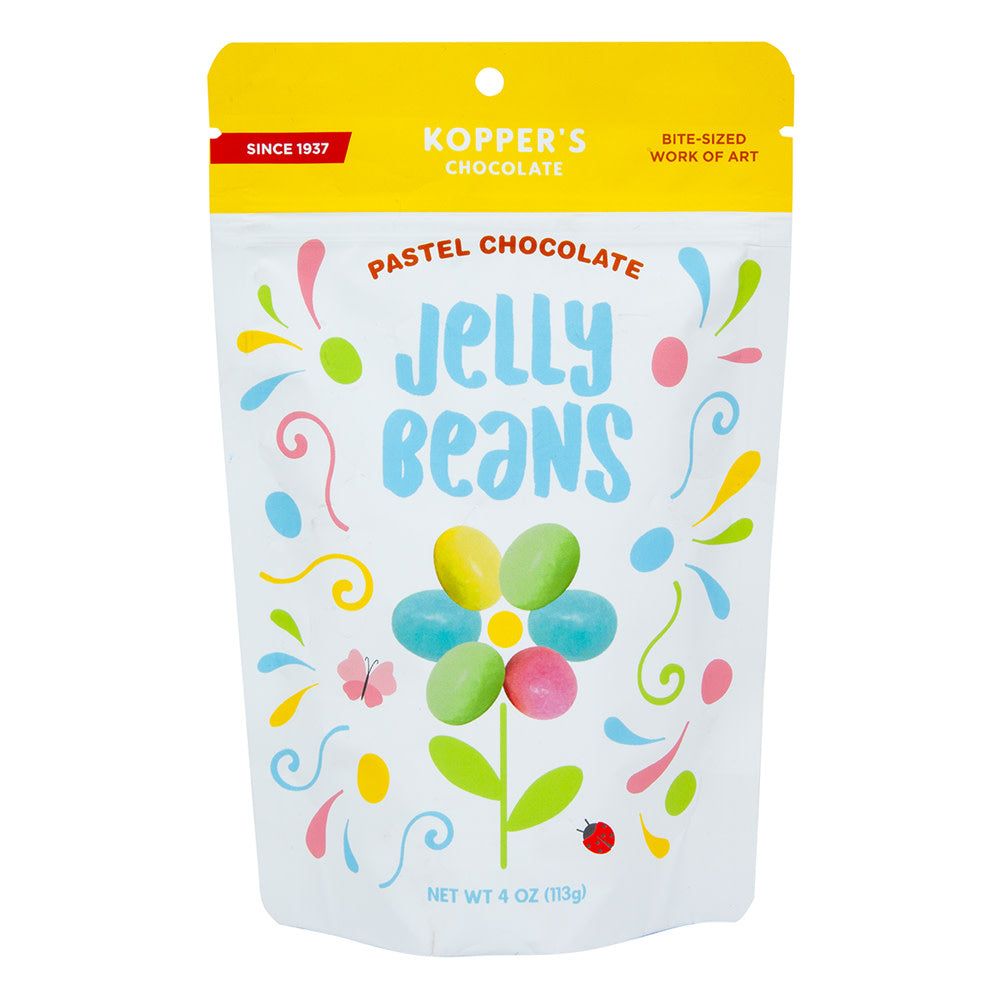 Wholesale Kopper’S Chocolate Pastel Chocolate Jelly Beans 4 Oz Bag- Bulk