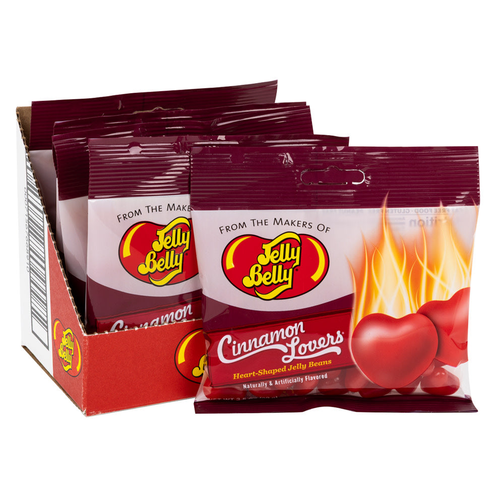Wholesale Jelly Belly Cinnamon Lovers 3.5 Oz Peg Bag- Bulk