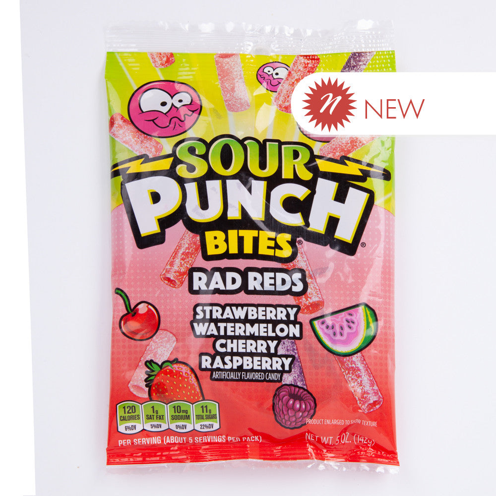 Wholesale Sour Punch - Bites - Rad Reds- Bulk