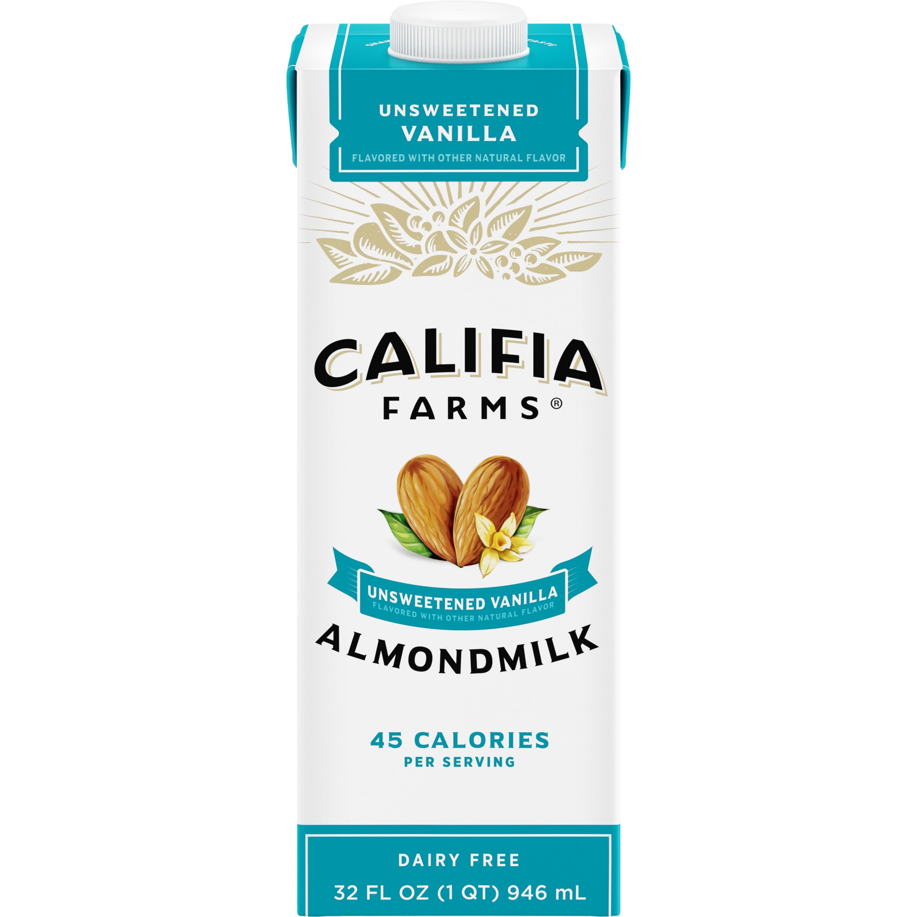 Califia Unsweetened Vanilla Almond Milk 32 Fl Oz Carton