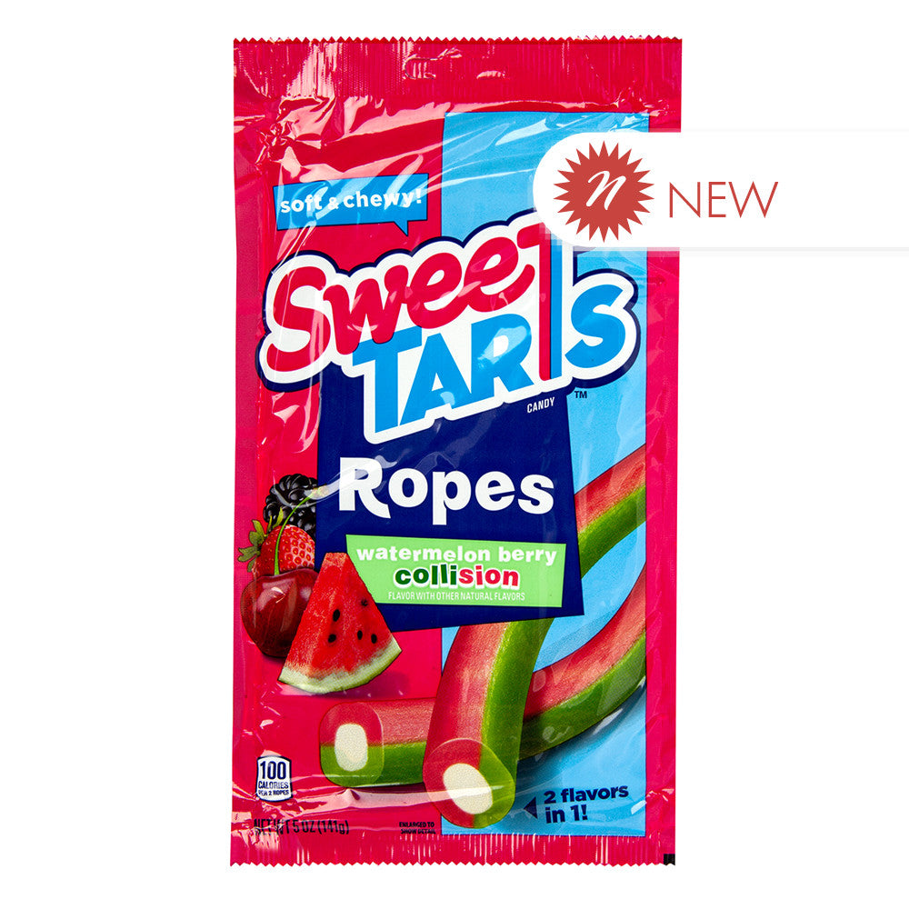 Wholesale Sweetarts Watermelon Berry Collison Ropes 5 Oz Peg Bag- Bulk