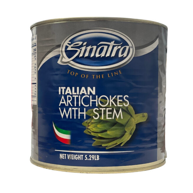 Wholesale Sinatra Roman Artichokes with Stems TINS 3 kg- Bulk