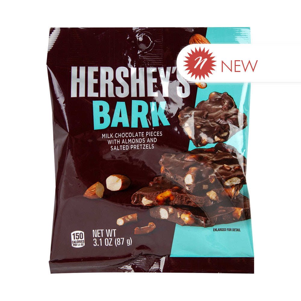 Wholesale Hershey’S Milk Chocolate Almond Pretzel Bark 3.1 Oz Peg Bag- Bulk