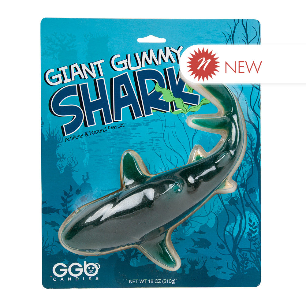 Wholesale Giant Gummy Shark 18 Oz Blister Pack- Bulk