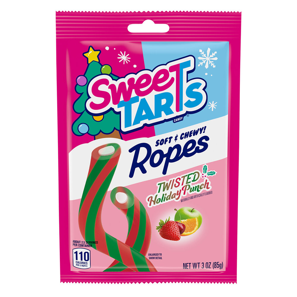 Wholesale Sweetarts - Ropes - Twisted Hlday Punch - 3Oz- Bulk