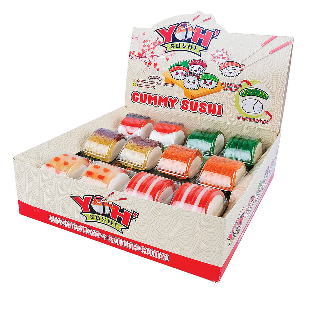 Wholesale Yoh' Sushi Marshmallow & Gummy Candy Sushi 0.53 Oz- Bulk