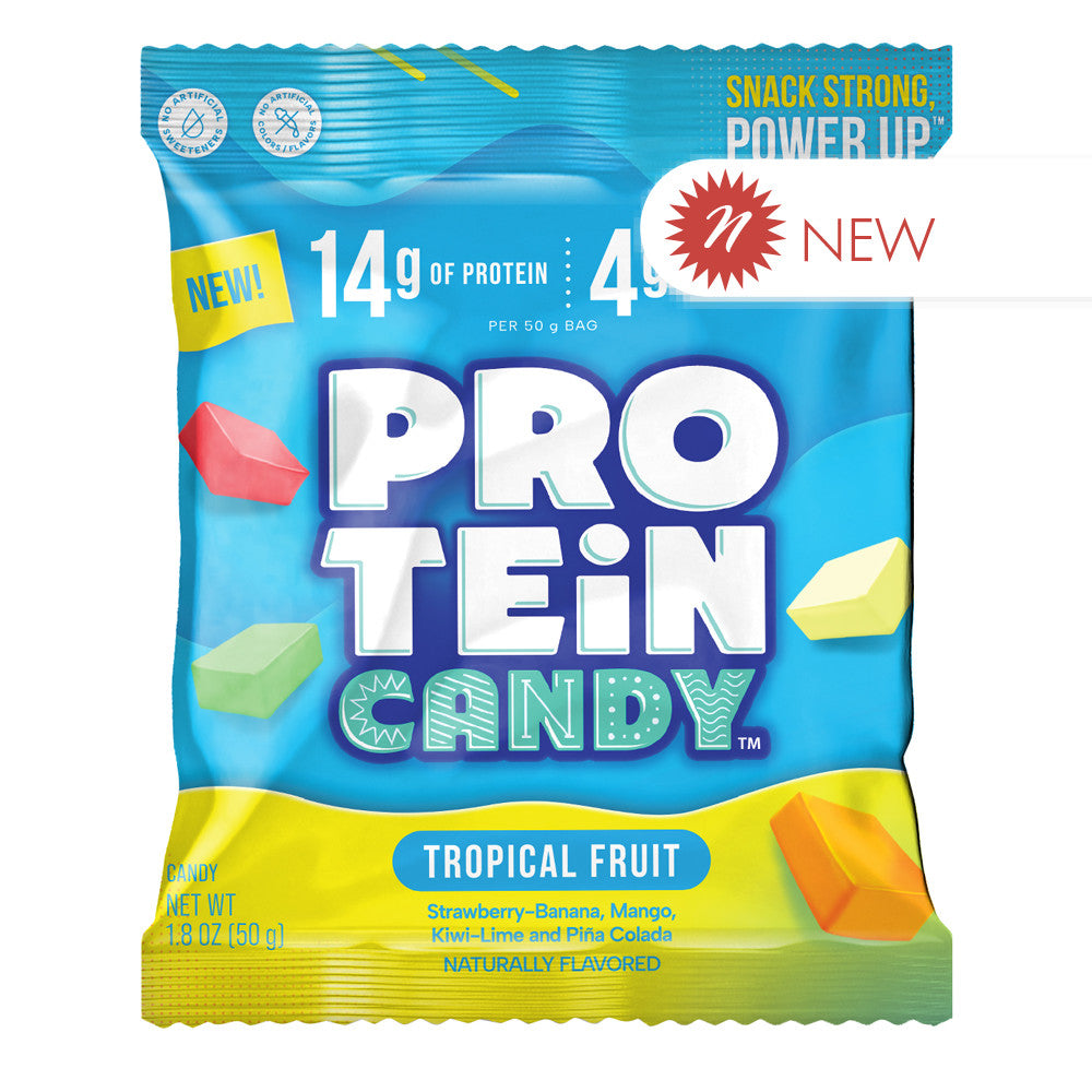 Wholesale Protein Candy - Tropical Fruit - Peg - 1.9Oz- Bulk