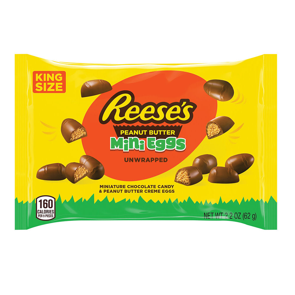 Wholesale Reese'S Peanut Butter Mini Eggs Unwrapped 2.2 Oz King Size Bag- Bulk