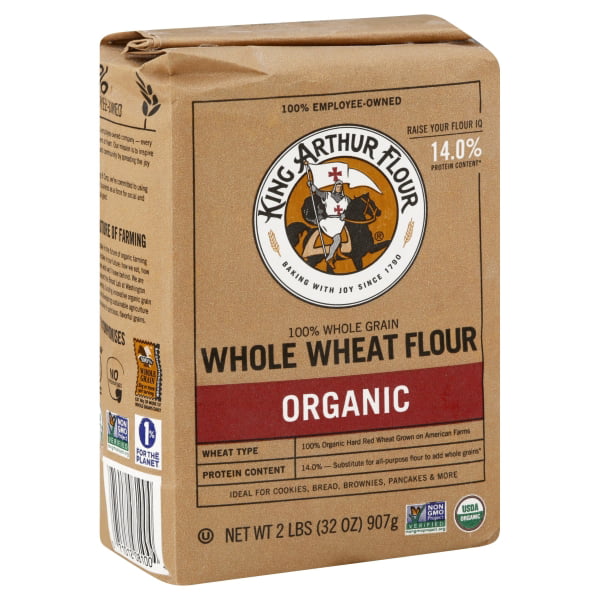 King Arthur Organic Whole Wheat Flour 2 Lb