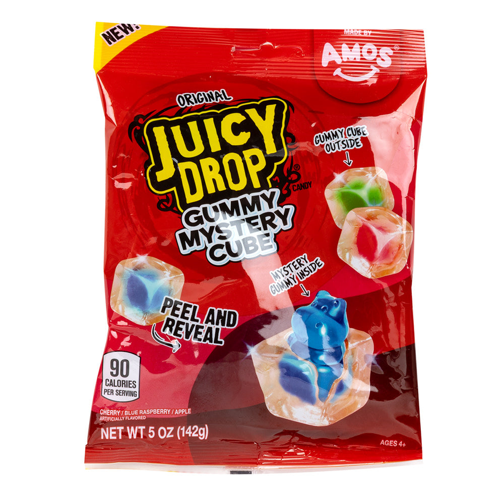 Wholesale Juicy Drop Original Gummy Mystery Cube 5 Oz Peg Bag- Bulk