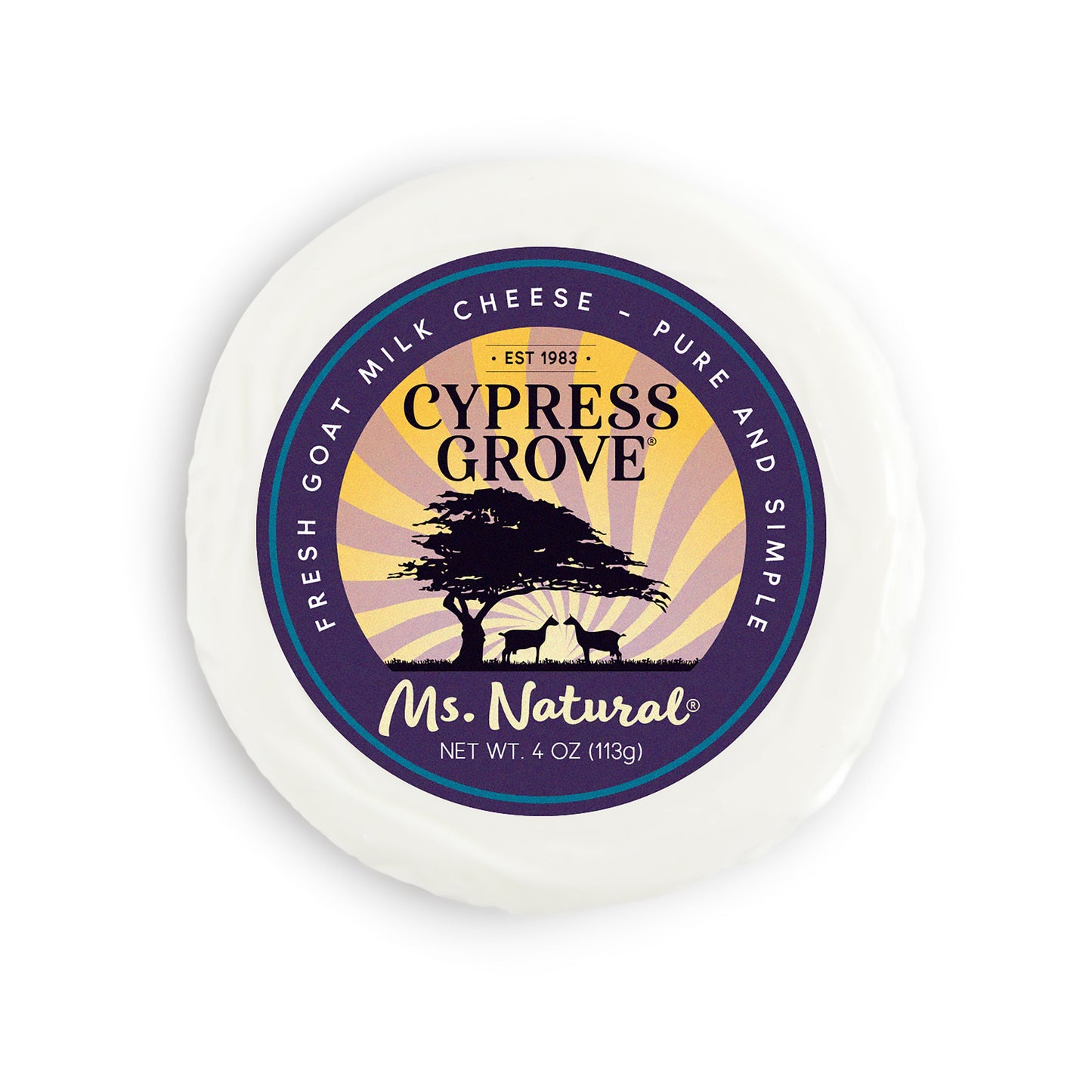 Wholesale Gypress Grove Ms. Natural Fresh Goat Cheese 4 oz- Bulk