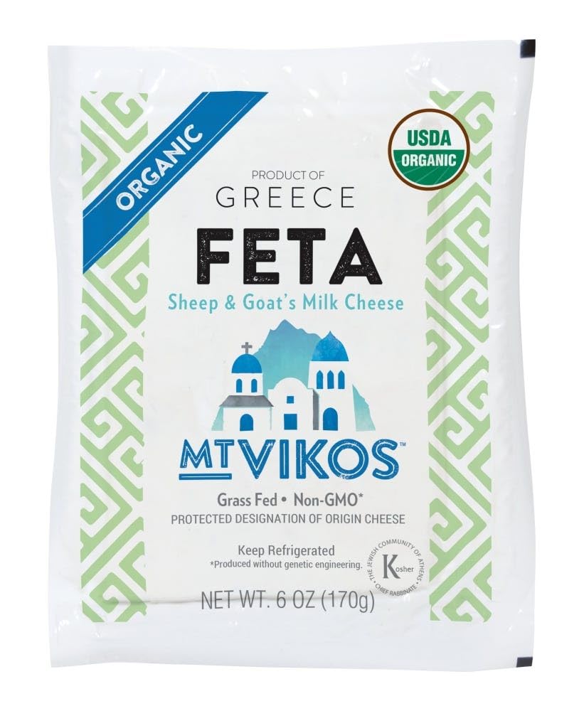 Mt. Vikos Organic Feta Cheese 6oz 14ct